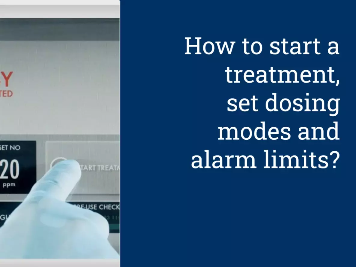 How to start a treatment, set dosing modes and alarm limits_EN